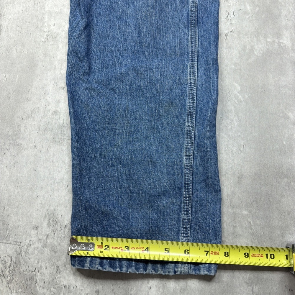 Relaxed Fit Blue Denim Women's Overalls - Picture 8 of 11